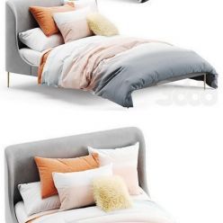 3D model West Elm Lana bed