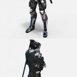 3D model Sci-Fi Soldier (max, fbx, obj)