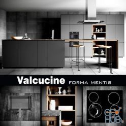 3D model Valcucine Forma Mentis Dark Kitchen