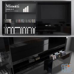 3D model Minotti Johns HI-FI