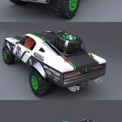 3D model Baha 770 Rally Car