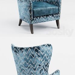 3D model Massoud Viviette Wing Chair