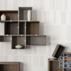 3D model Modular shelving system