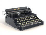 3D model Retro typewriter