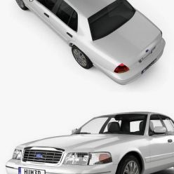 3D model Ford Crown Victoria 2005