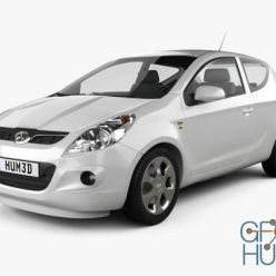 3D model Hum 3D Hyundai i20 3-door 2010