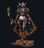 3D model Character Sylvanas from World of Warcraft