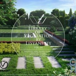 3D model Library of Vegetation by Lisyanskiy Vol .01