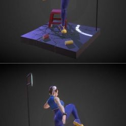 3D model ﻿Chun Li – 3D Print