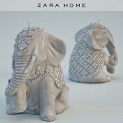3D model Seated Elephant сandle by Zara Home