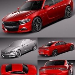 3D model Dodge Charger 2015 car