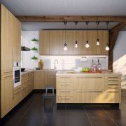 3D model Kitchen Metod Ekestad Oak by IKEA