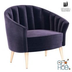 3D model MAYA Brabbu armchair