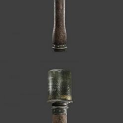3D model M24 – WWII German Stick Grenade