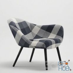 3D model Modern upholstered armchair