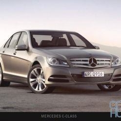 3D model Mercedes c-class car