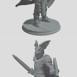 3D model ﻿Hero Forge Paladin Demo – 3D Print