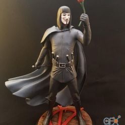 3D model V for Vendetta – 3D Print