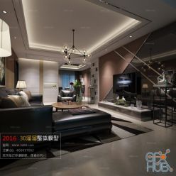 3D model Living room space B005