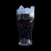 3D model Glass with Cola and ice