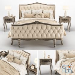 3D model Lit D'Amour classic bed (max 2014, obj)