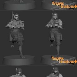 3D model Minigames Miniatures - Pulse Carbine Pack For Greater Good Figurunes – 3D Print