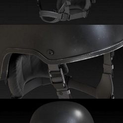 3D model Striker Advanced Combat Helmet PBR