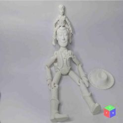 3D model Toy Story Articulated Woody – 3D Print