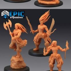 3D model Epic Minis - Burning Lands – 3D Print