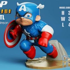 3D model Captain America Chibi – 3D Print