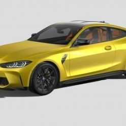 3D model Car BMW M4 G82 2021