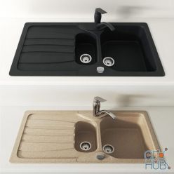 3D model Sink Franke Calypso – COG 651