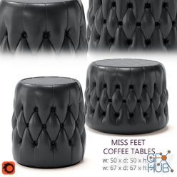 3D model Miss Feet coffee tables