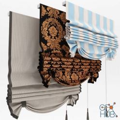 3D model Curtains with pick-up