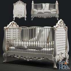 3D model Baby cradle classic