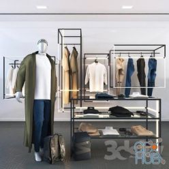 3D model Clothing and accessories for the store (max 2012)
