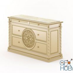 3D model Modenese Gastone 14683 central tv stand with mechanism