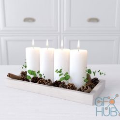 3D model «Forest candle» set