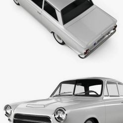 3D model Ford Lotus Cortina Mk1 1963