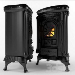 3D model Cast-iron stove of Ingrid