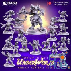 3D model Punga Miniatures - Underworld Team for Fantasy Football February 2021 – 3D Print