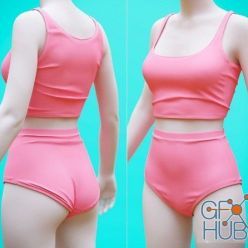 3D model Shorts and Undergarment
