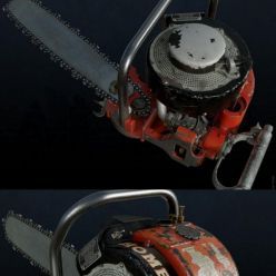 3D model HOMELITE 26 LCS Chainsaw PBR