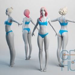 3D model Cubebrush – Female Basemesh 03