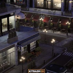 3D model Kitbash3D – Storefronts