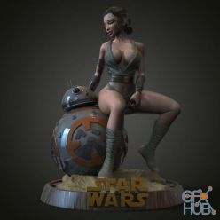 3D model Rey Skywalker