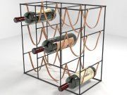 3D model Rack for wine bottles