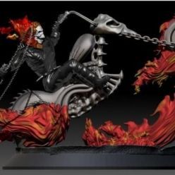 3D model Ghost Rider Statue – 3D Print