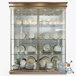 3D model Birgit Israel Pair of american brass display cabinets