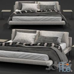 3D model Living Divani Floyd-Hi double bed